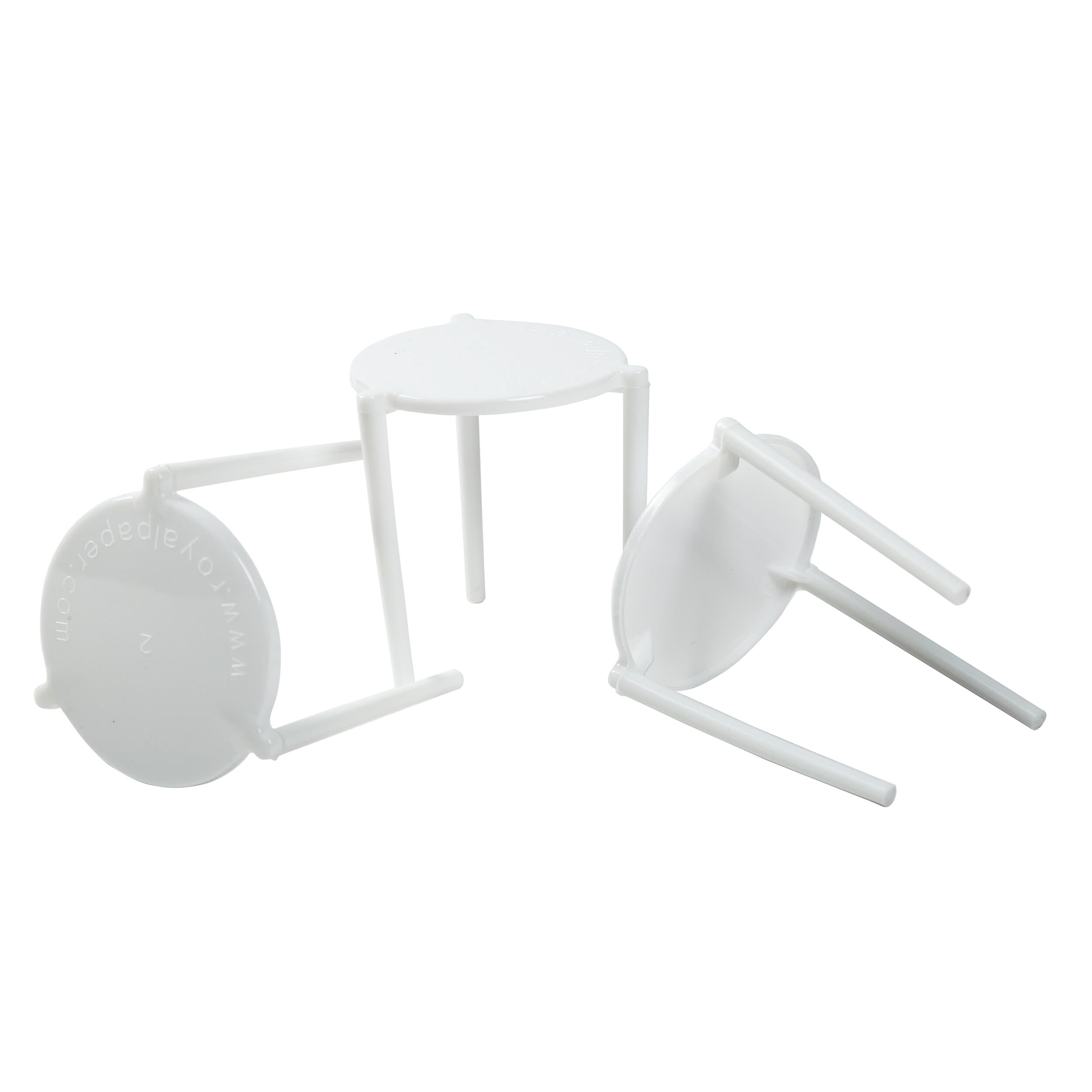 Pizza Saver & Box Stack 2 IN White Plain 100 Count/Pack 10 Packs/Case 1000 Count/Case