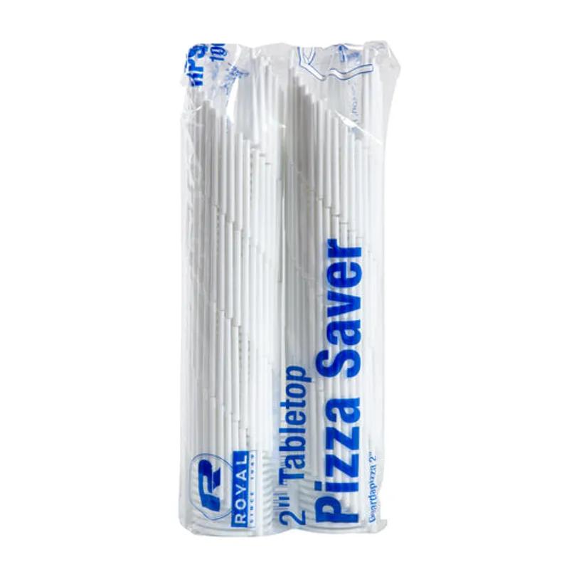 Pizza Saver & Box Stack 2 IN White Plain 100 Count/Pack 10 Packs/Case 1000 Count/Case