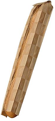 Bagcraft® EcoCraft Dubl Panel® Baguette Bread Bag 4.5X2X24 IN Paper Kraft Artisan With Window 500/Case
