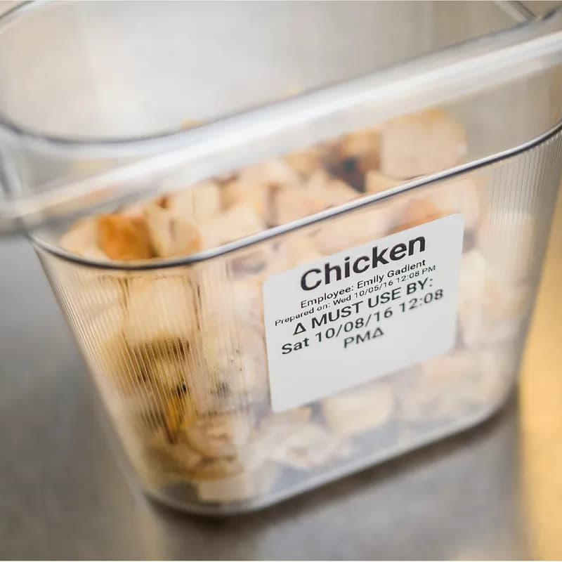 DateCodeGenie® DuraPeel Blank Label 2X2 IN White Square Removable 4/Pack