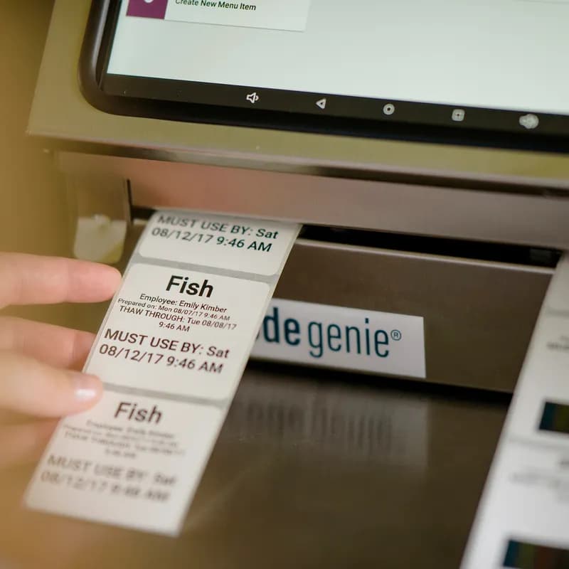 DateCodeGenie® DuraPeel Blank Label 2X2 IN White Square Removable 4/Pack