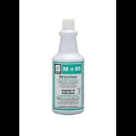 M*95® Pine Restroom Cleaner 1 QT Multi Surface Acidic RTU Hydrochloric Acid 12/Case