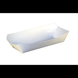 Hot Dog Food Tray 7X3.25X1.5 IN Paper White Rectangle 1000/Case