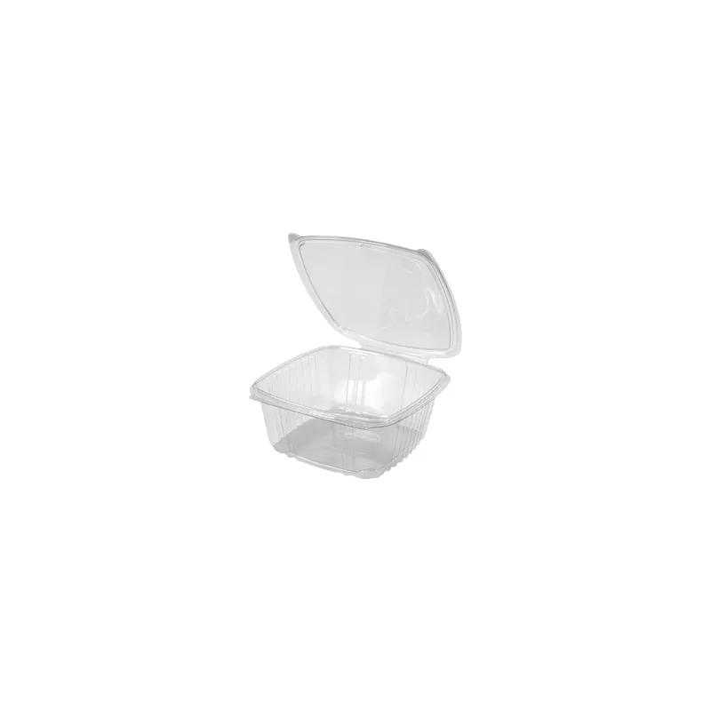 Deli Container Hinged 64 OZ PET Clear 200/Case