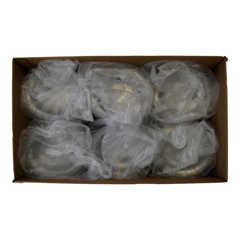 Lid Dome Medium (MED) 7.5X1 IN 1 Compartment PET Clear Round For 18-24-32 OZ Bowl Unhinged 300/Case