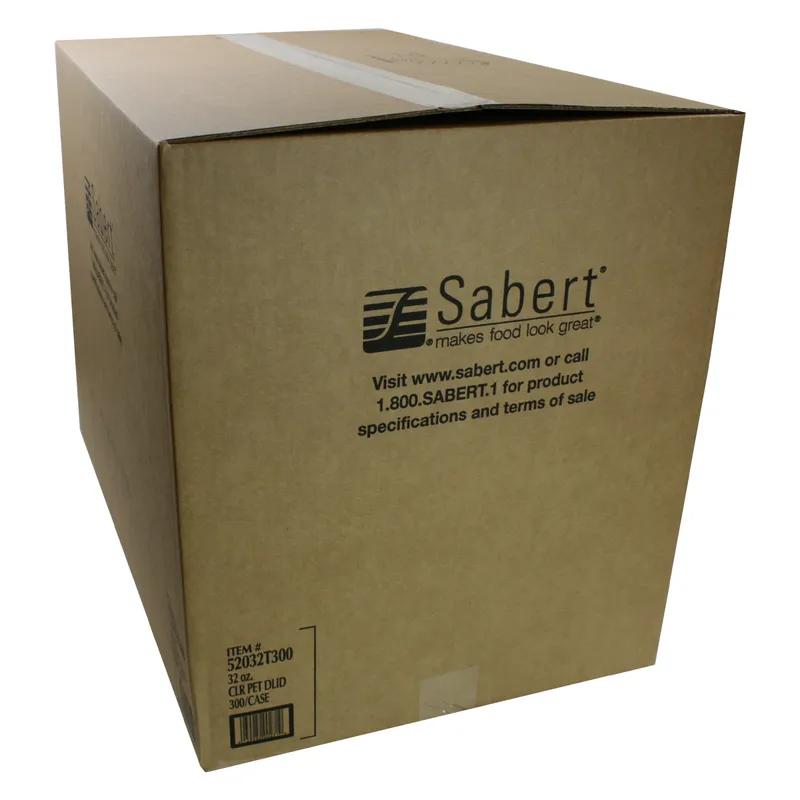 Lid Dome Medium (MED) 7.5X1 IN 1 Compartment PET Clear Round For 18-24-32 OZ Bowl Unhinged 300/Case