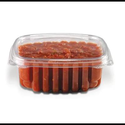 Crystal Seal® Deli Container Hinged With Flat Lid 12 OZ PET Clear Square 250/Case
