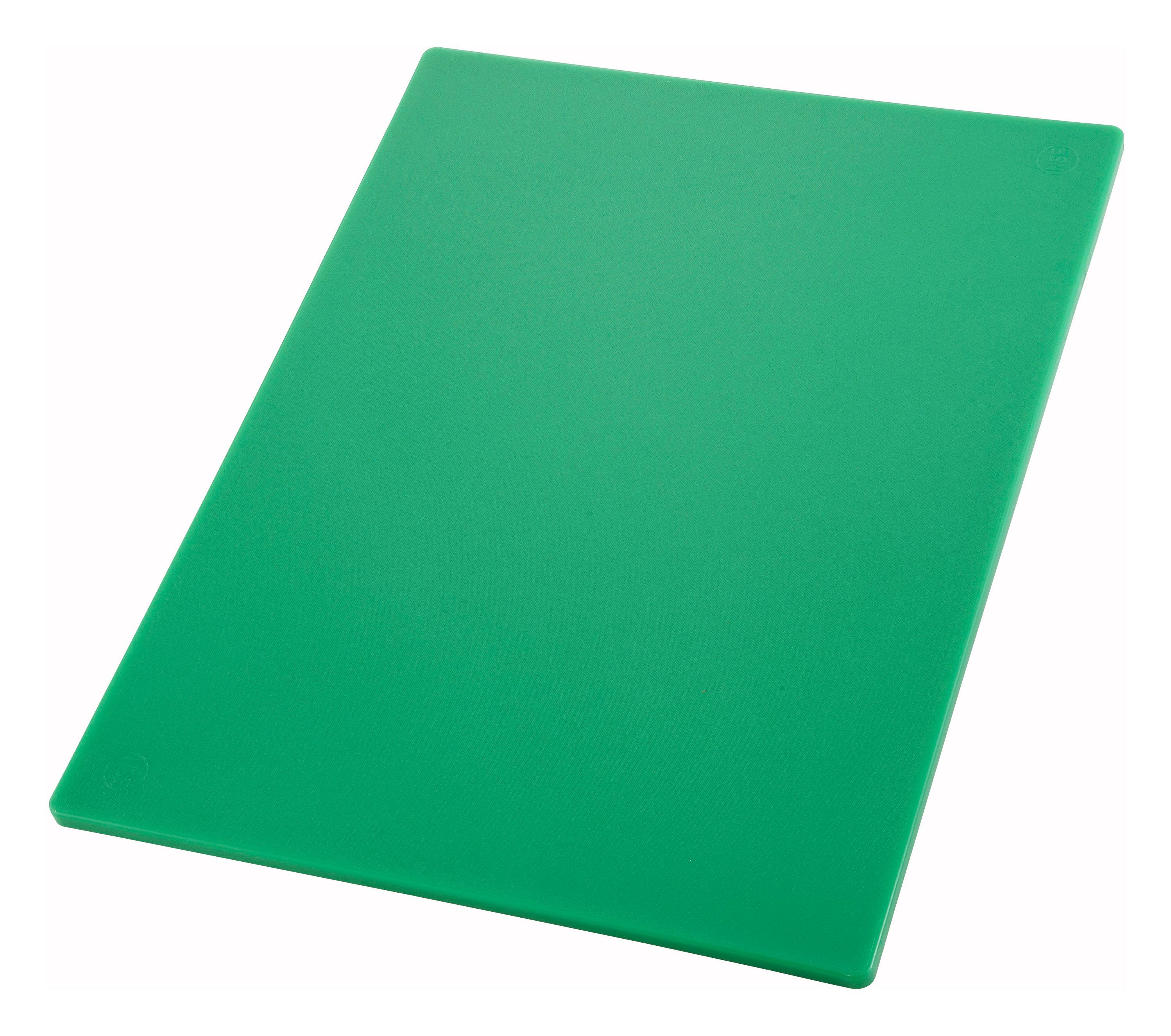 Cutting Board 20X15X0.5 IN Plastic Green 1/Each