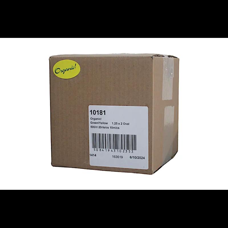 Organic Label Yellow 500/Roll