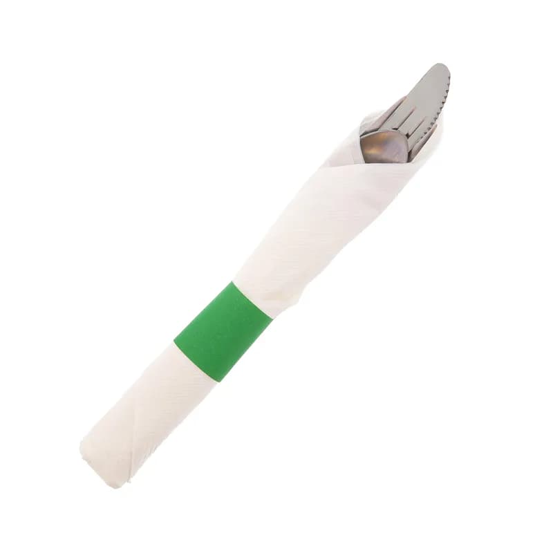 Napkin Bands Green Paper 2500 Count/Pack 8 Packs/Case 20000 Count/Case
