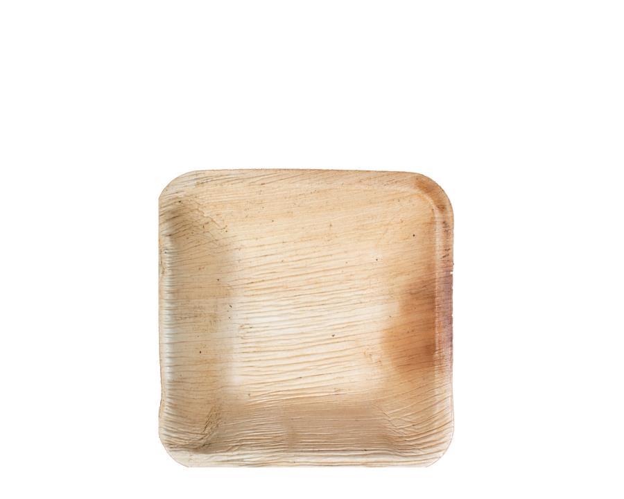 Plate 4X4 IN Palm Leaf Square 600/Case