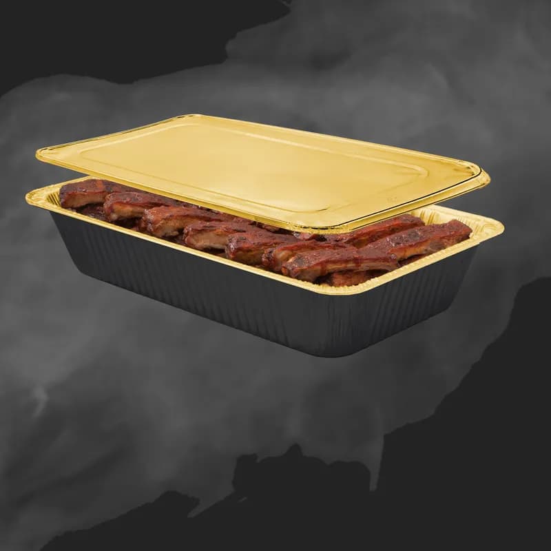 Lid Flat Full Size Aluminum Gold For Steam Table Pan 50/Case