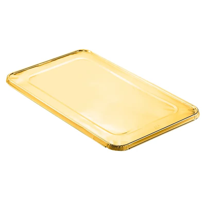 Lid Flat Full Size Aluminum Gold For Steam Table Pan 50/Case