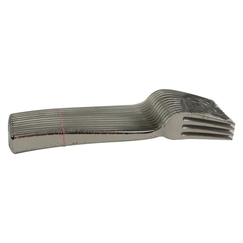 Fork Plastic Silver Hammered Look 600/Case
