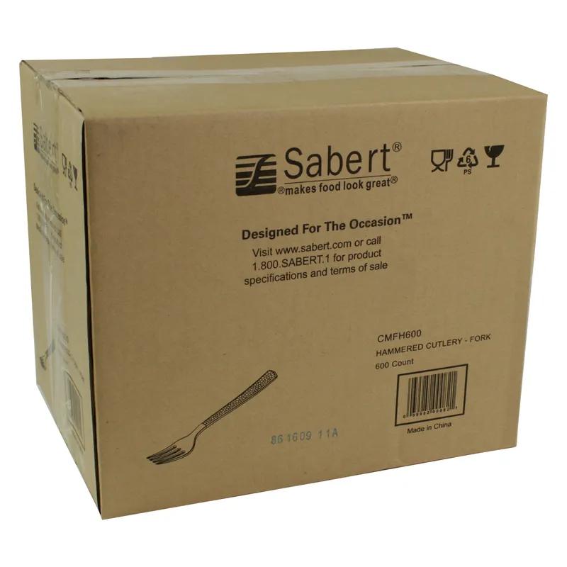 Fork Plastic Silver Hammered Look 600/Case