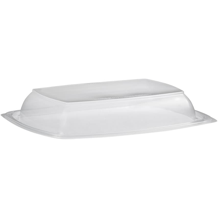 Lid Dome Large (LG) 11.13X8X1.88 IN PP Clear Rectangle For 46 OZ Container 150/Case