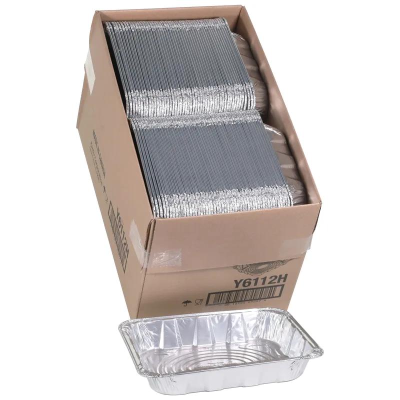 Steam Table Pan 1/2 Size 104 OZ 11.8X9.4X2.2 IN Aluminum Silver Medium 100/Case