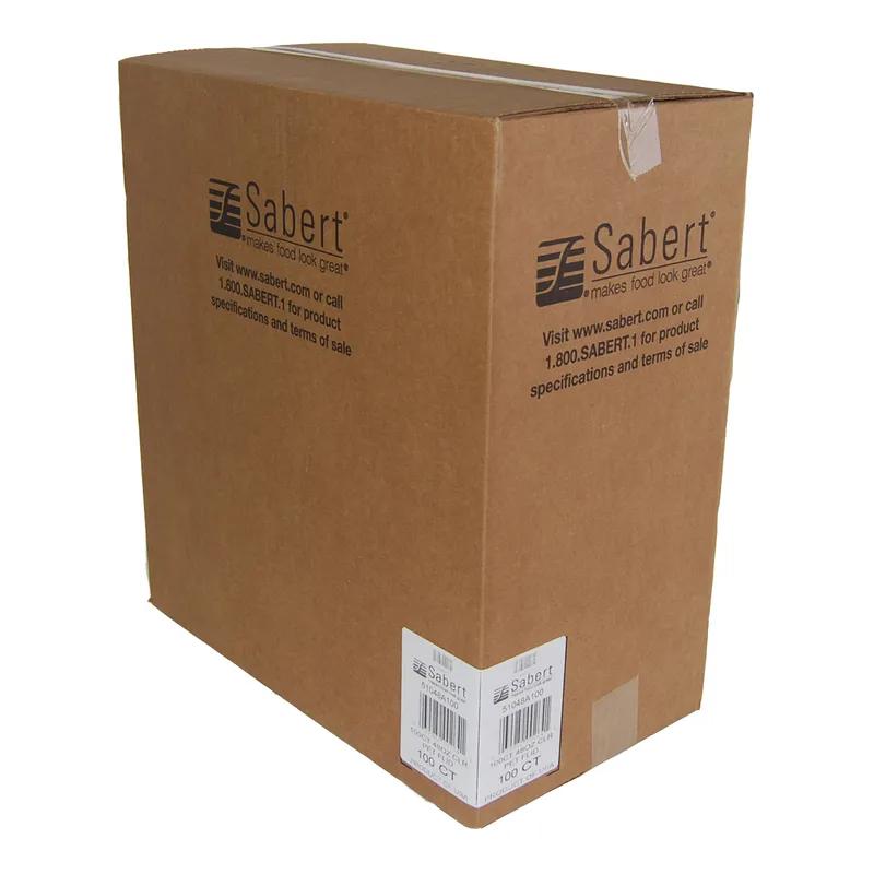 Lid Flat 9.25X0.38 IN 1 Compartment PET Clear Round For 24-32-48 OZ Bowl Unhinged 100/Case