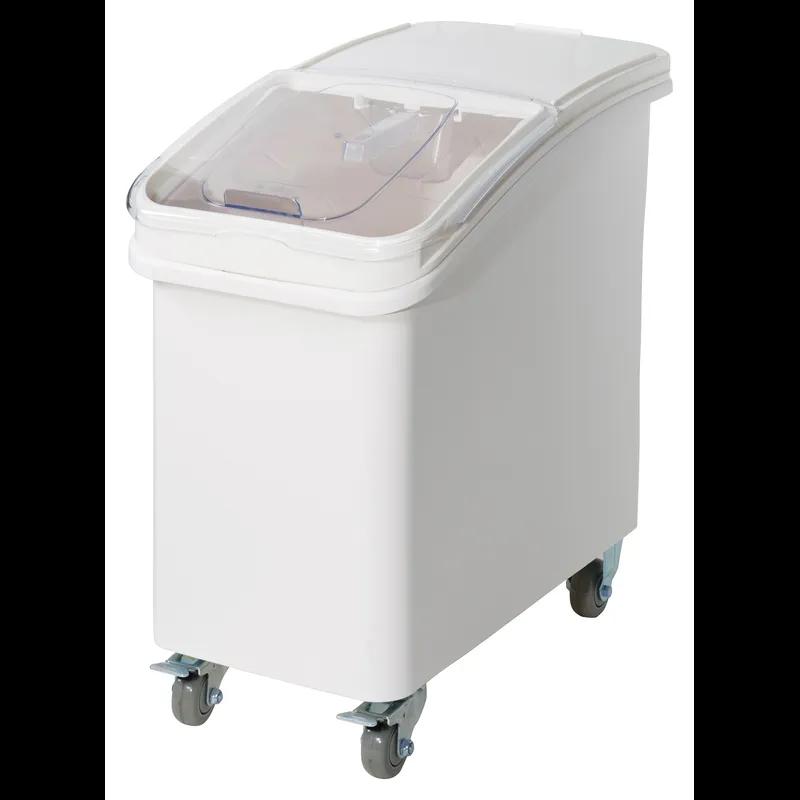 Ingredient Bin 15.5X29.5X28 IN 27 GAL Plastic With Brake Casters and Scoop 1/Each