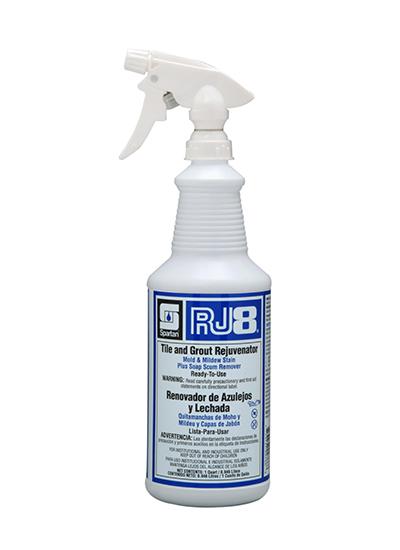 RJ8® Mint Tile & Grout Cleaner 1 QT Multi Surface Alkaline RTU Rejuvenator 12/Case