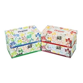 Facial Tissue 2PLY White Flat Box 160 Sheets/Pack 36 Packs/Case