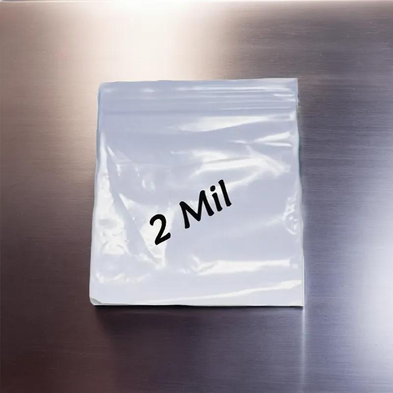 Bag 2X3 IN Plastic 2MIL With Reclosable Zip Seal Closure 1000/Case