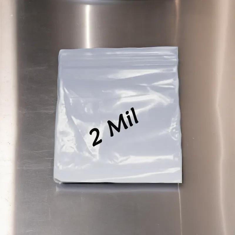 Bag 2X3 IN Plastic 2MIL With Reclosable Zip Seal Closure 1000/Case