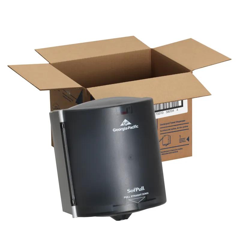 Sofpull® Paper Towel Dispenser 8.75X9.25X11.5 IN Wall Mount Translucent Smoke Centerpull Regular Capacity 1/Each