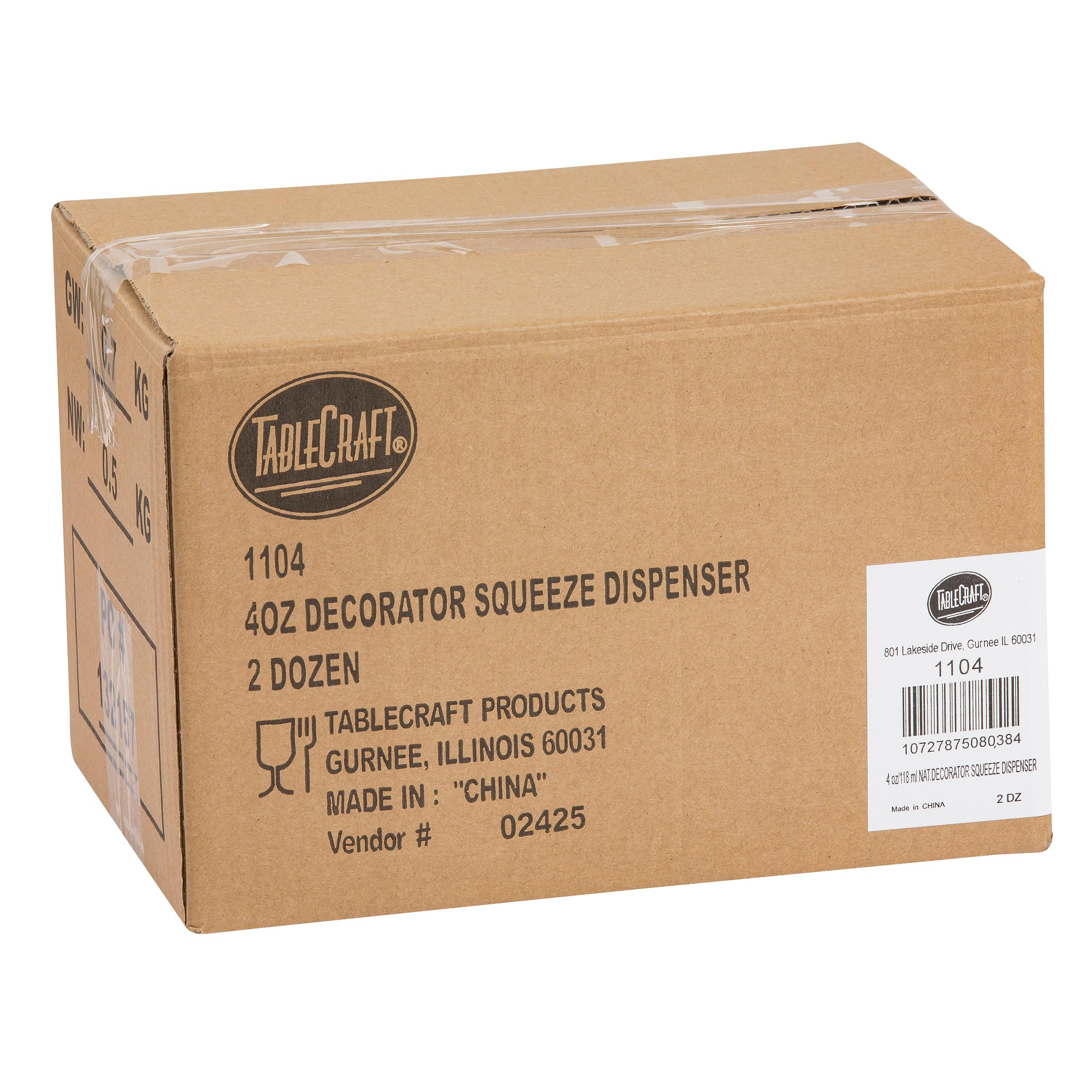 Squeeze Bottle 1.5X5.75 IN 4 OZ LDPE Natural 24/Box