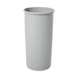 Untouchable® 1-Stream Trash Can 15.75X15.75X30.13 IN 22 GAL 88 QT Gray Round Resin Stationary 1/Each
