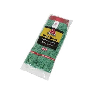 MaxiClean® Mop Head Large (LG) Green Cotton Synthetic Fiber 4PLY Loop End 1/Each