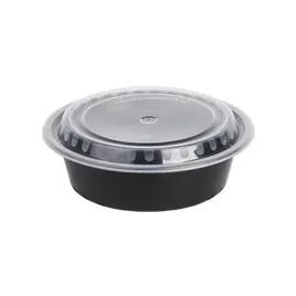 Take-Out Container Base & Lid Combo 32 OZ Plastic Round 150/Case