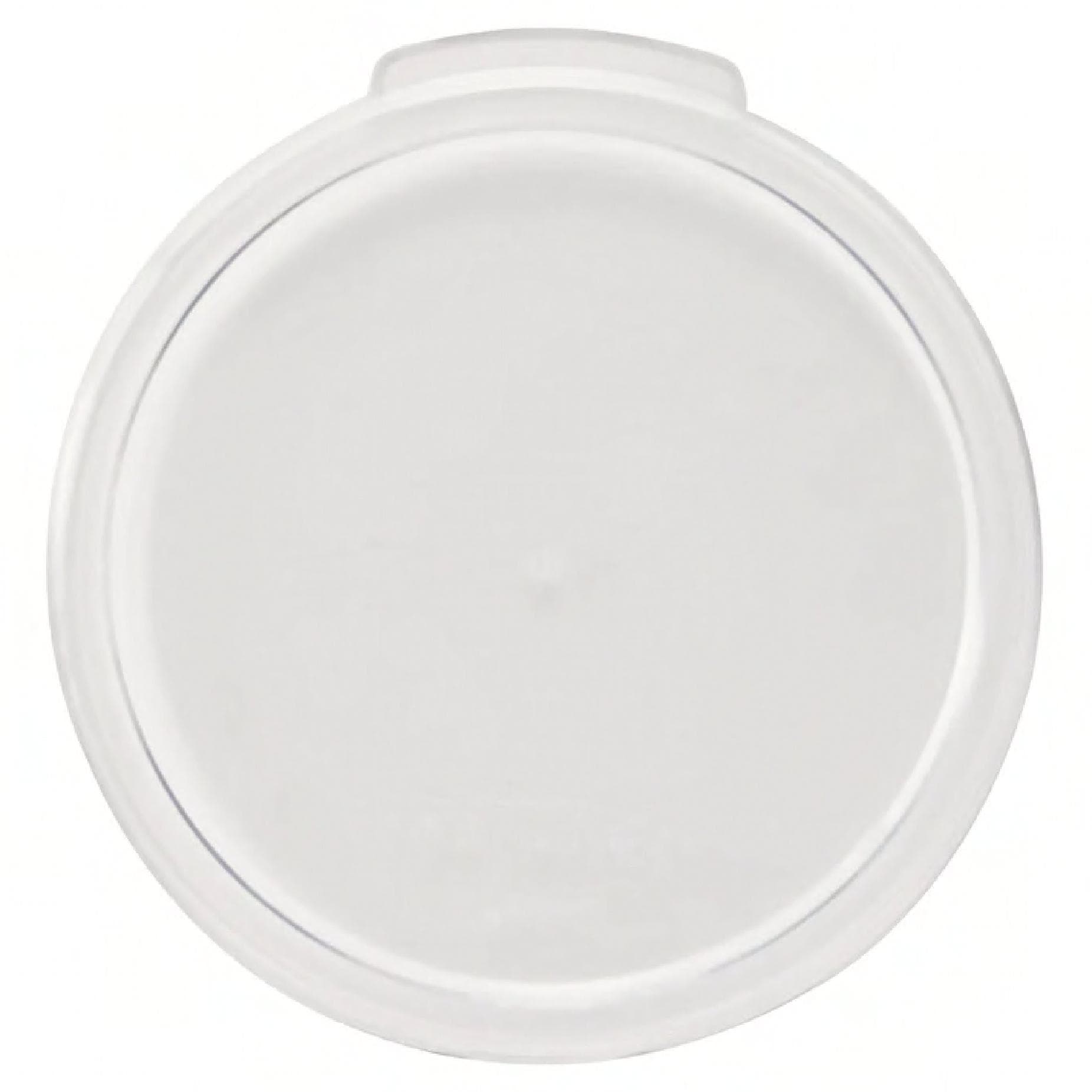 Cover Winco PCRC-12, PCRC-18 & PCRC-22 Round Food Storage Containers 12-18-22 QT Clear Round PC 1/Each