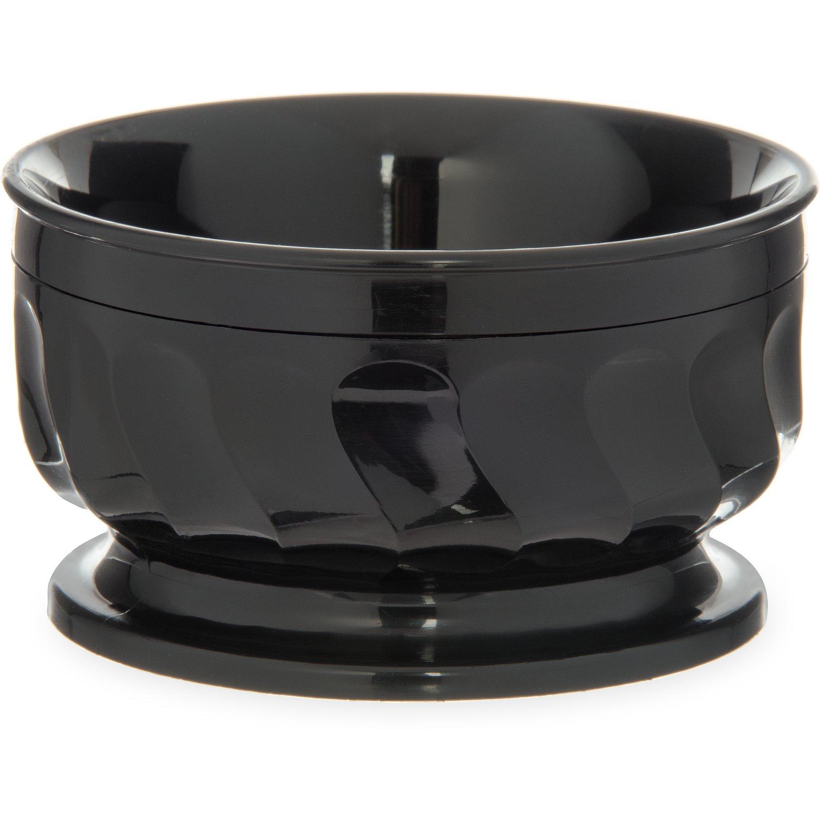 Dinex® Turnbury® Bowl 4.38X2.38 IN 9 FLOZ Urethane Onyx Pedestal Base 48/Case