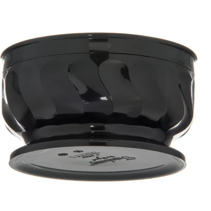 Dinex® Turnbury® Bowl 4.38X2.38 IN 9 FLOZ Urethane Onyx Pedestal Base 48/Case