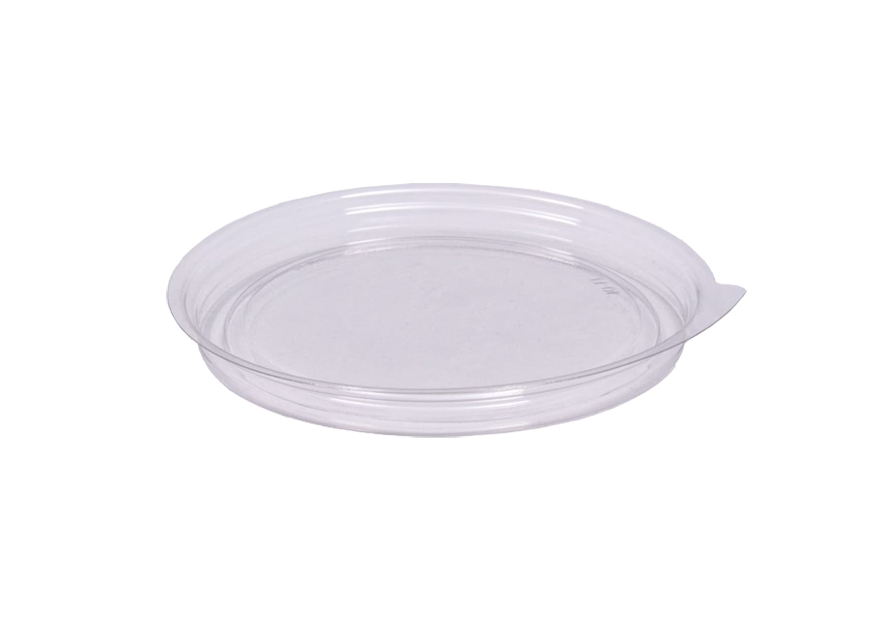 Lid Flat PET Clear Round For 6-8 OZ Parfait Container 1000/Case