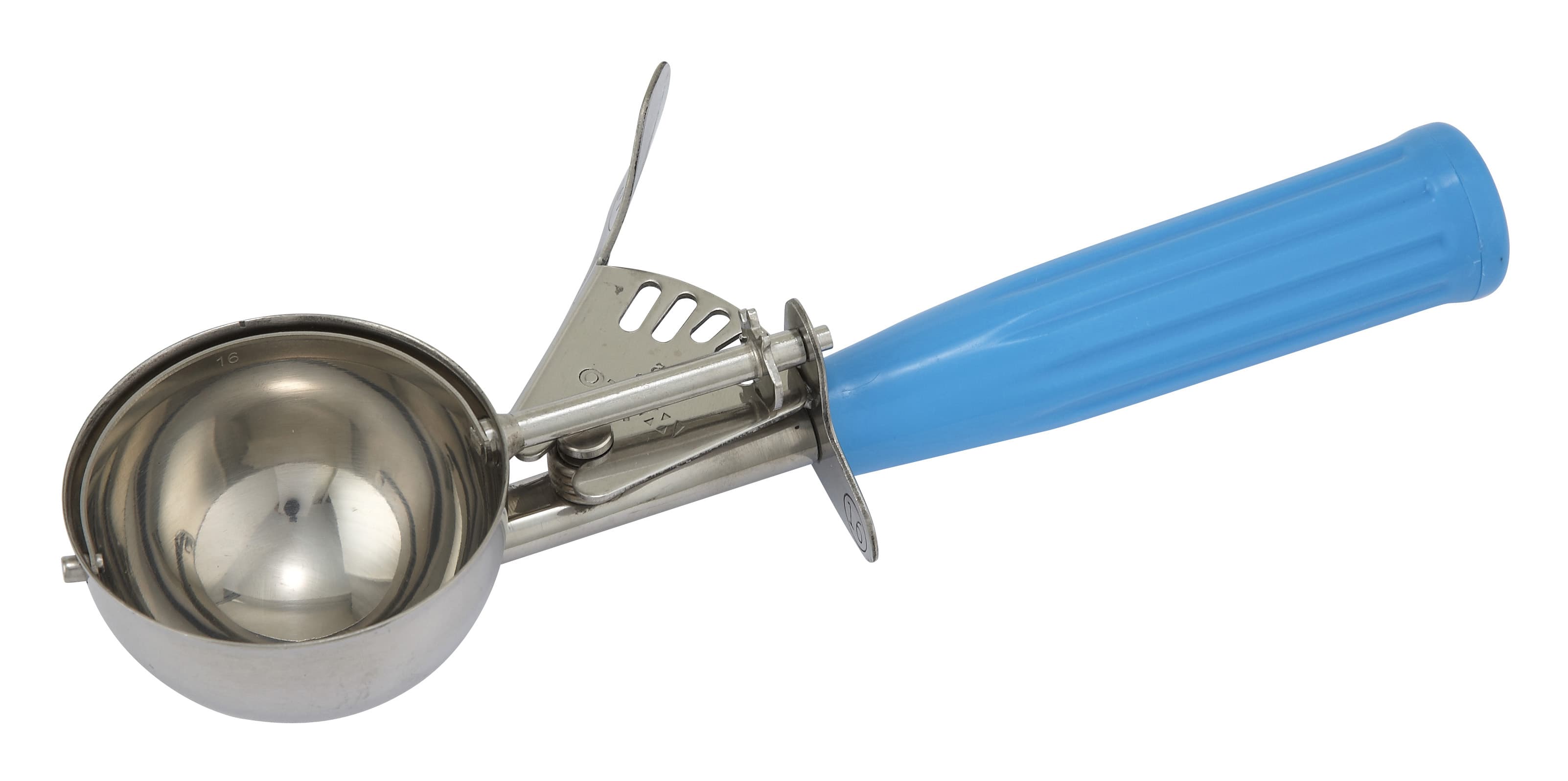 Ice Cream Disher 2.75 OZ 18/8 Stainless Steel Blue 1/Each