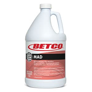 MAD Detergent 1 GAL Mild Acid Concentrate Liquid 4/Case