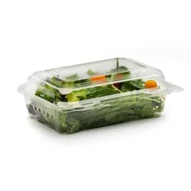 The BOTTLEBOX ® Take-Out Container Hinged 8X6.6X2.8 IN RPET Clear Rectangle 250/Case