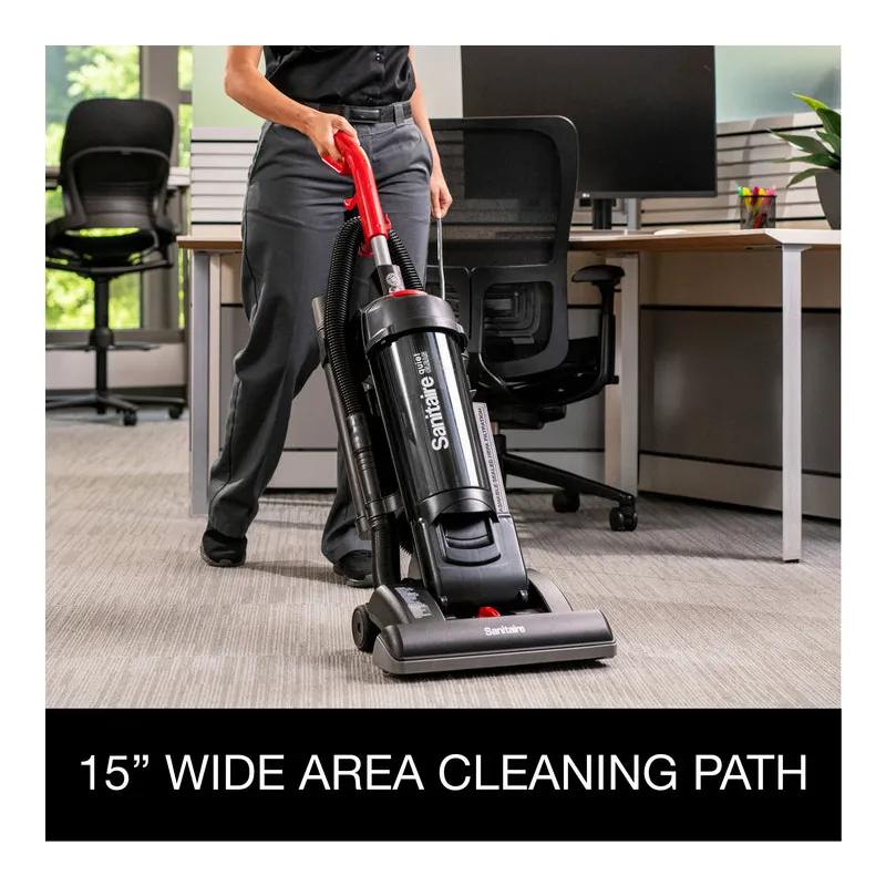 Sanitaire® FORCE® QuietClean® Commercial Use Upright Vacuum Dirt Cup 3.5 QT 15IN 10 amp With 40FT Cord Tools 1/Each