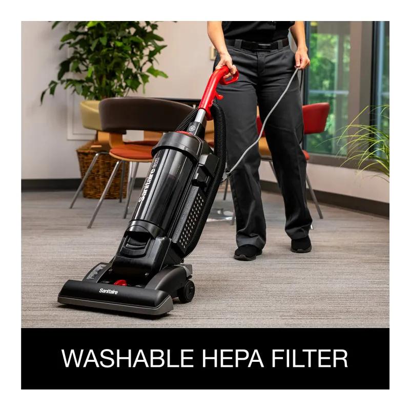 Sanitaire® FORCE® QuietClean® Commercial Use Upright Vacuum Dirt Cup 3.5 QT 15IN 10 amp With 40FT Cord Tools 1/Each