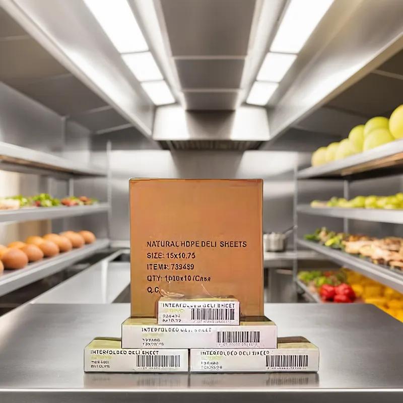 Sandwich Deli Sheets 6X10.75 IN HDPE 10MIC Clear Interfold 1000 Sheets/Pack 10 Packs/Case 10000 Sheets/Case