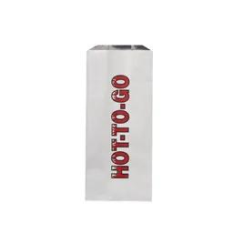 Pint Bag 4X3X10 IN Foil-Lined Paper White Silver 1000/Case