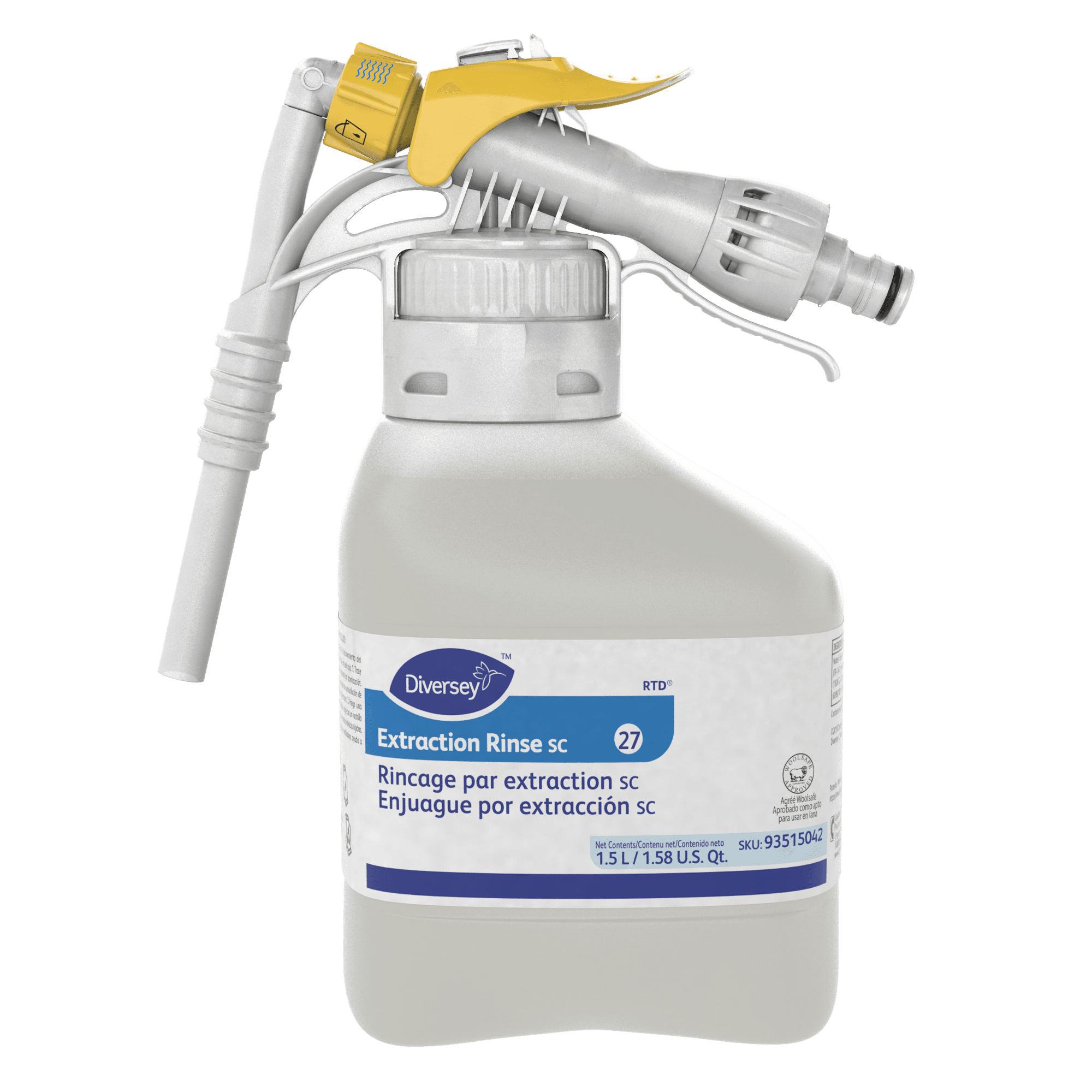 Diversey Fruity Scent Carpet Extraction Rinse 1.5 L Acidic Liquid Concentrate RTD 2/Case