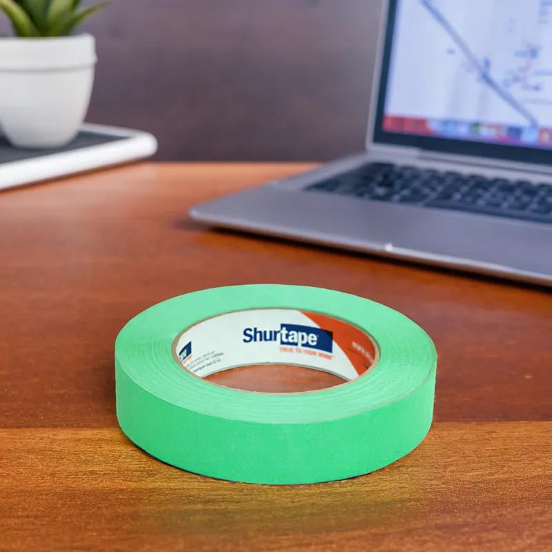 Masking Tape 1IN X60YD Green Crepe Paper 1/Roll