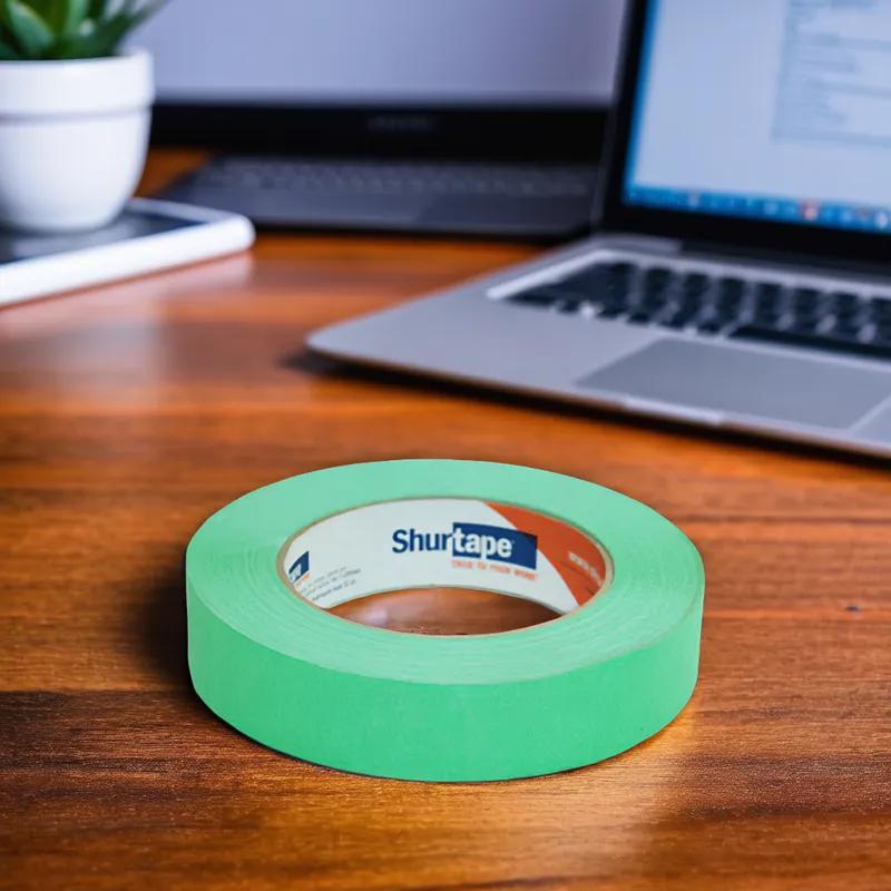 Masking Tape 1IN X60YD Green Crepe Paper 1/Roll