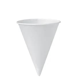 Solo® Cold Cup Water Dispenser 6 OZ Treated Paper White Cone 200 Count/Pack 25 Packs/Case 5000 Count/Case