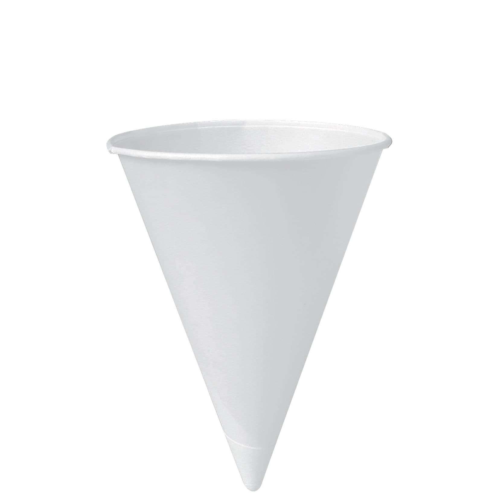 Solo® Cold Cup Water Dispenser 6 OZ Treated Paper White Cone 200 Count/Pack 25 Packs/Case 5000 Count/Case