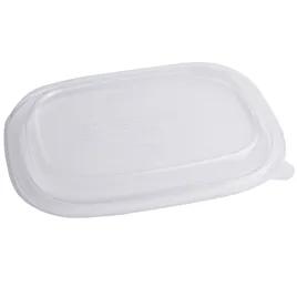 Lid Dome 8.8X6.9X0.8 IN PLA Clear Rectangle For 32-48 OZ Container 400/Case