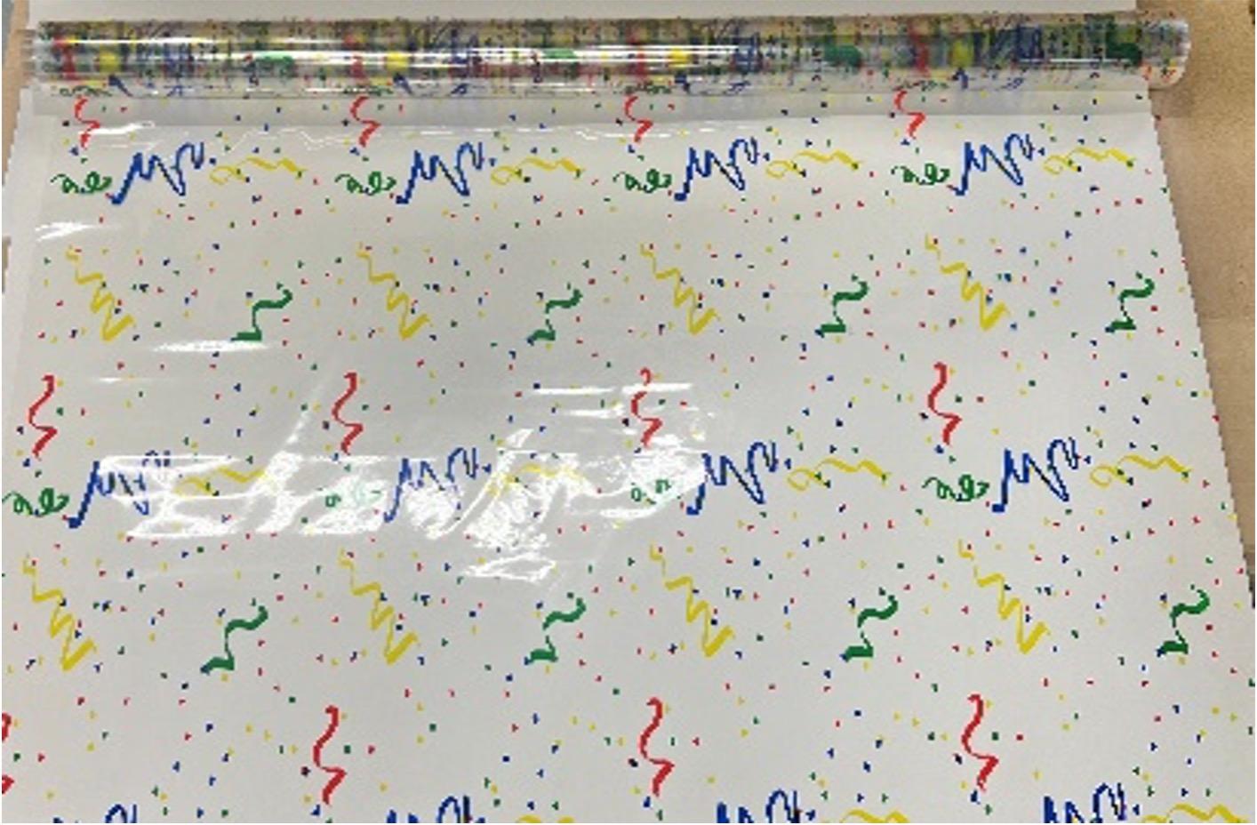 Multi-Purpose Roll 20IN X100FT PP Multicolor Confetti 1/Roll